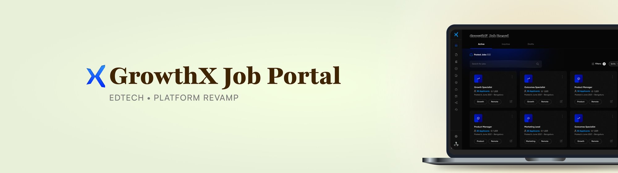 GrowthX job portal revamp case study